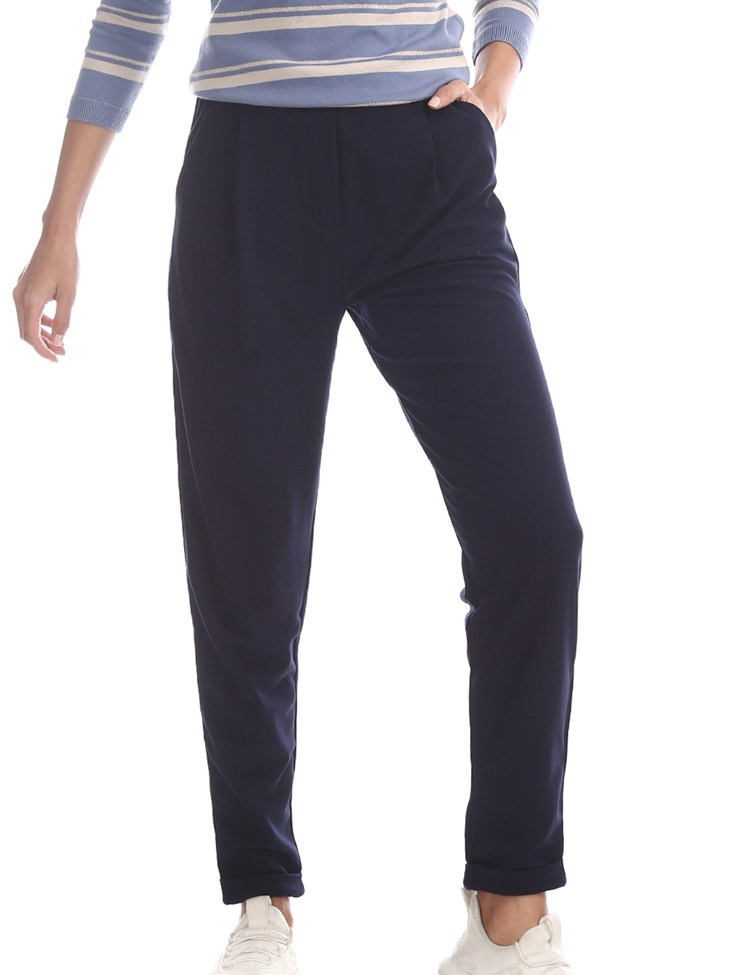 U.S. Polo Assn. Women Casual Wear Solid Trouser